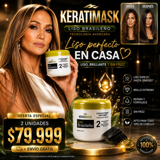 "Keratimask Liso Brasileño — Tratamiento Alisador Premium"