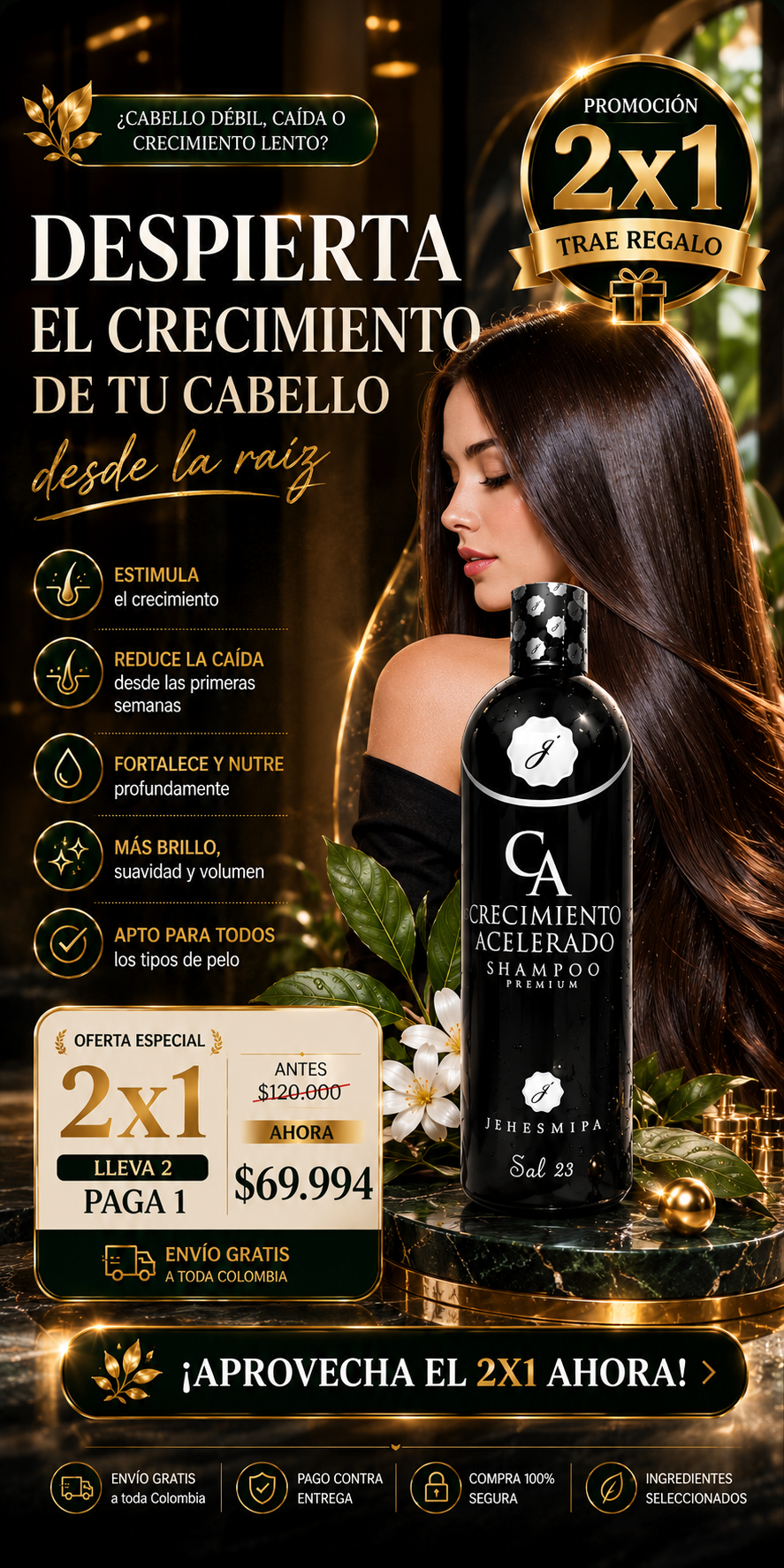 ✨SHAMPOO DE CRECIMIENTO CAPILAR PREMIUM✨