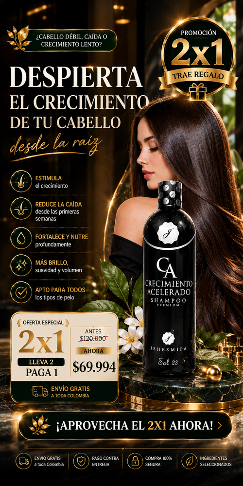 ✨SHAMPOO DE CRECIMIENTO CAPILAR PREMIUM✨